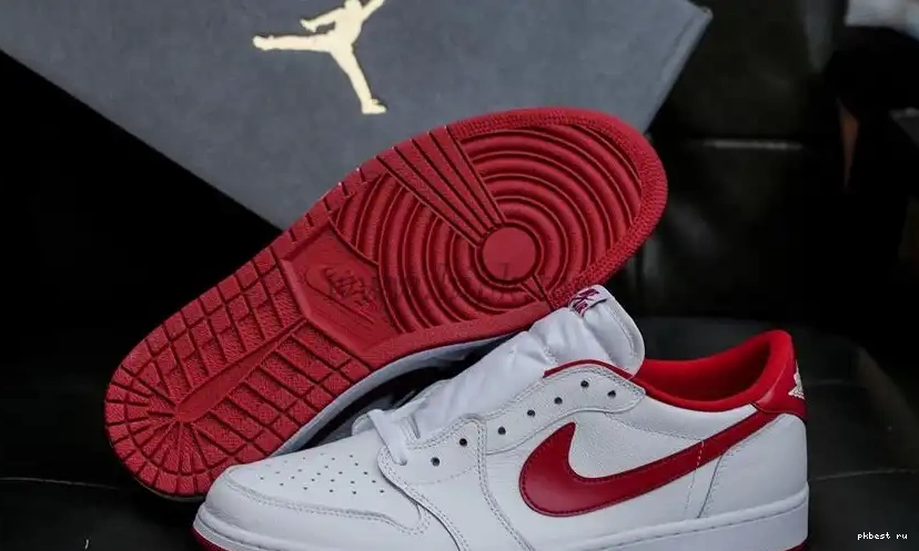 Retro GOD SHIP RETAIL Varsity PK MATERIALS 1 READY TO Red LowWhite Jordan 0502